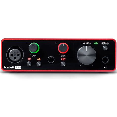 scarlett solo|Focusrite Scarlett Solo 3rd Gen USB Audio Interface for Guitarists ...